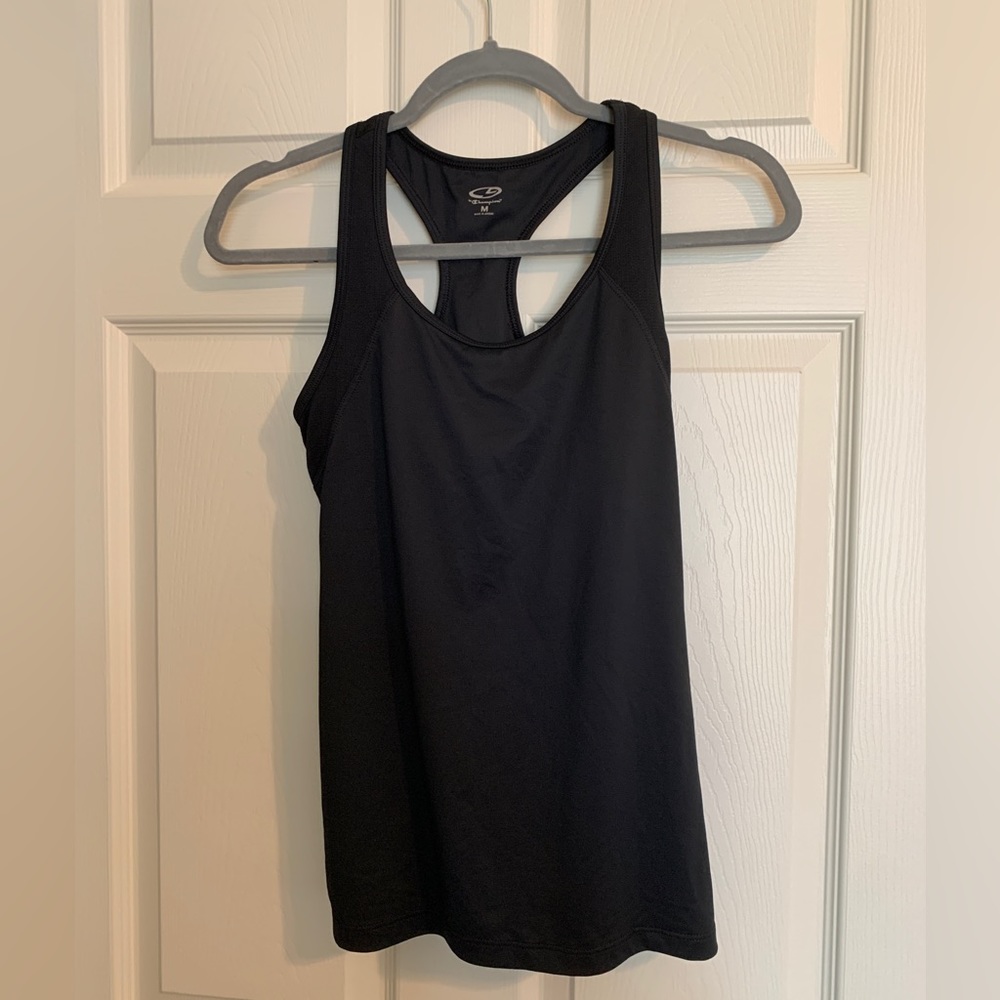 C9 by Champion – Black Workout Tank Top with Built-in Bra – Size M